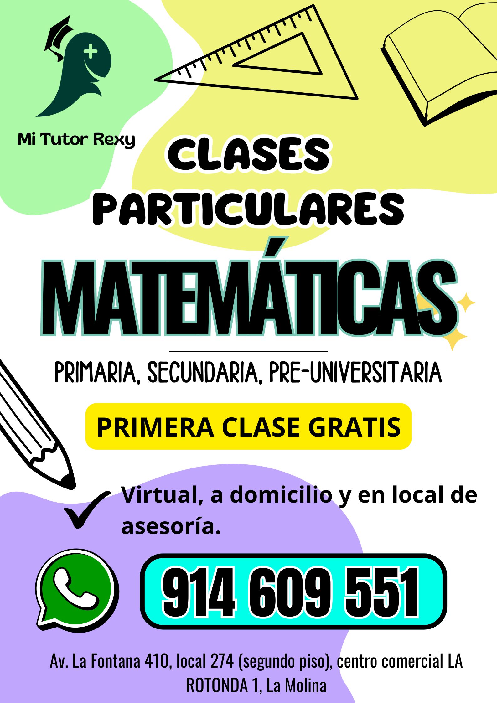 PRIMARIA, SECUNDARIA, PRE-UNIVERSITARIA MATEMÁTICAS, FÍSICA Y QUÍMICA.
